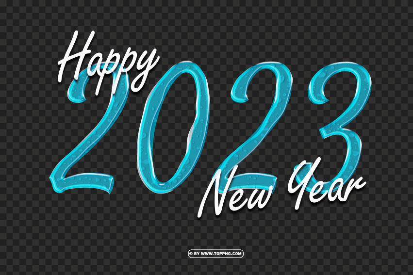 3d happy new year 2023 with water text effect png,New year 2023 png,Happy new year 2023 png free download,2023 png,Happy 2023,New Year 2023,2023 png image