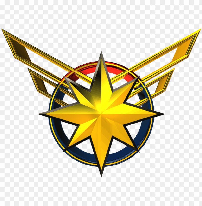 free PNG 3d logo png - captain marvel logo PNG image with transparent background PNG images transparent