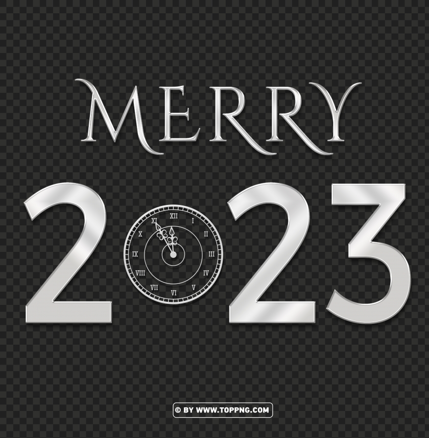 3d merry 2023 eve clock silver png background,Eve,Eve Clock,2023 Gold,3D 2023 Transparent,Happy 2023 PNG,Happy New Year 2023