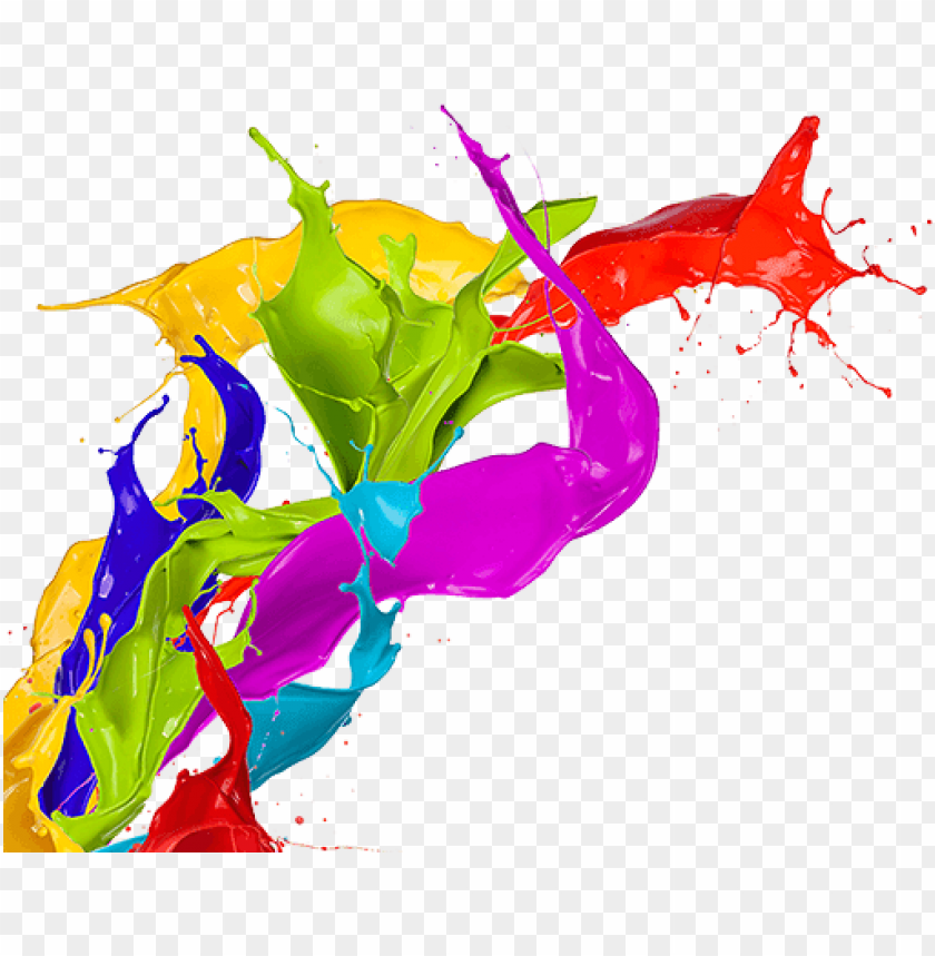 3d paint splash png PNG image with transparent background TOPpng