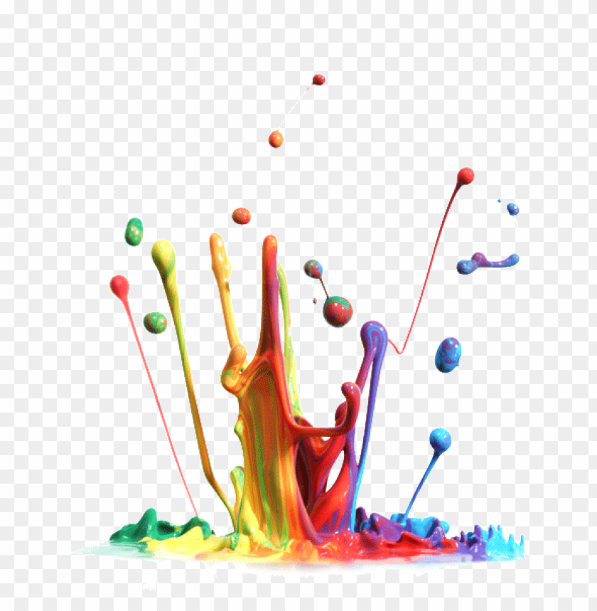 3d paint splash png PNG image with transparent background | TOPpng