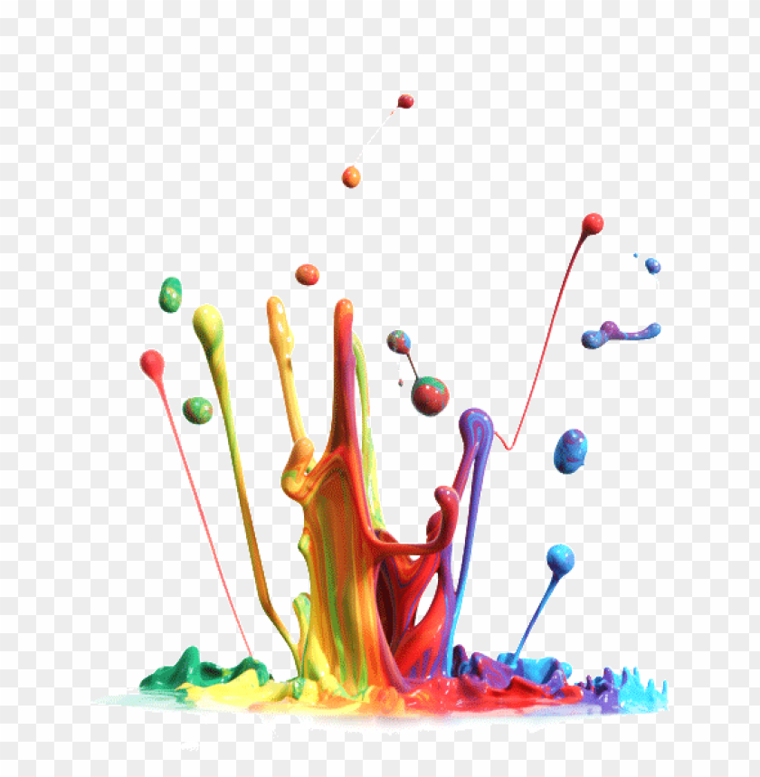 3d paint splats clipart