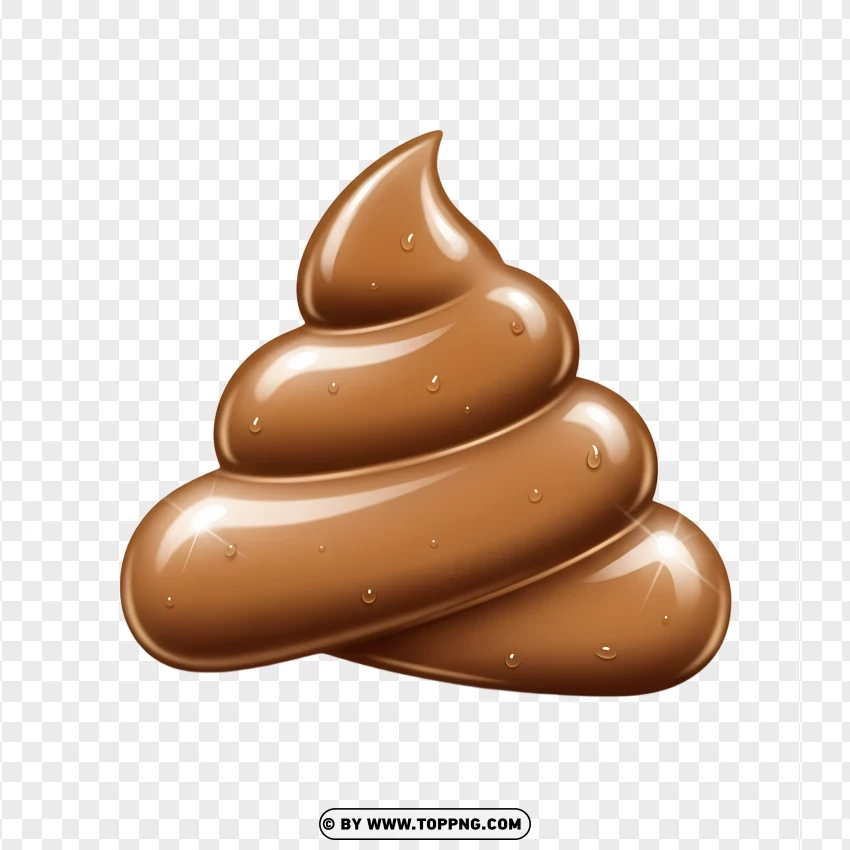 3d Poop Emoji PNG Transparent Background