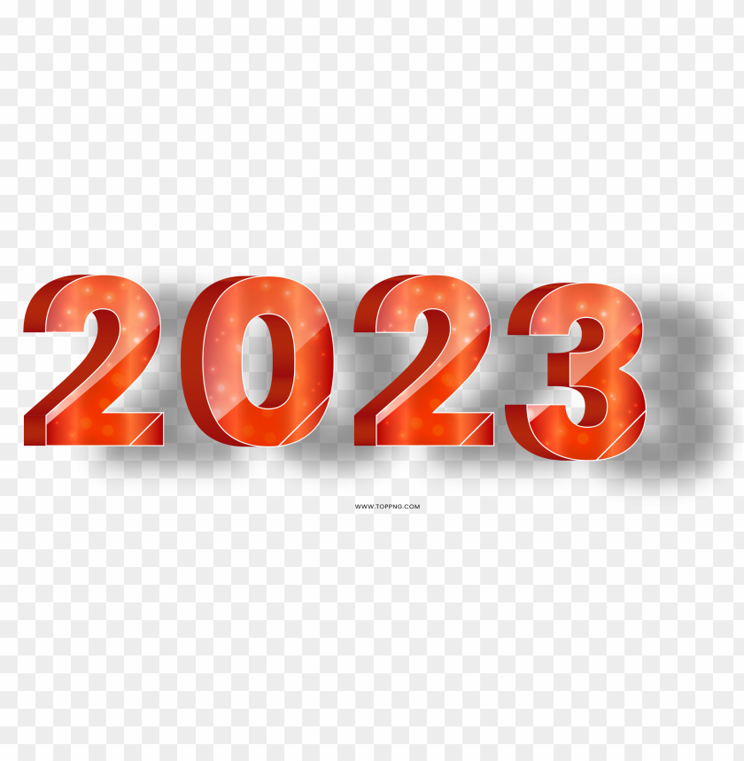 2023 red 3d text numbers  png free, 2023  transparent background,2023 red transparent png,2023 3d text 