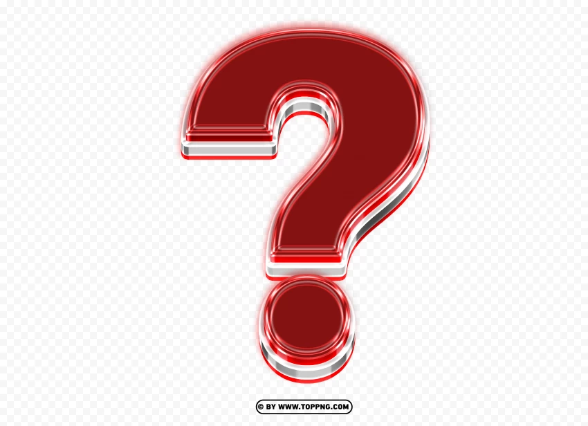 3D Red question mark Free PNG , Question mark, Query sign, Interrogation point, Inquiry symbol, Problematic punctuation,