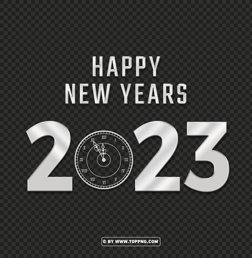 3d silver happy new year eve 2023 png,Eve,Eve Clock,2023 Gold,3D 2023 Transparent,Happy 2023 PNG,Happy New Year 2023