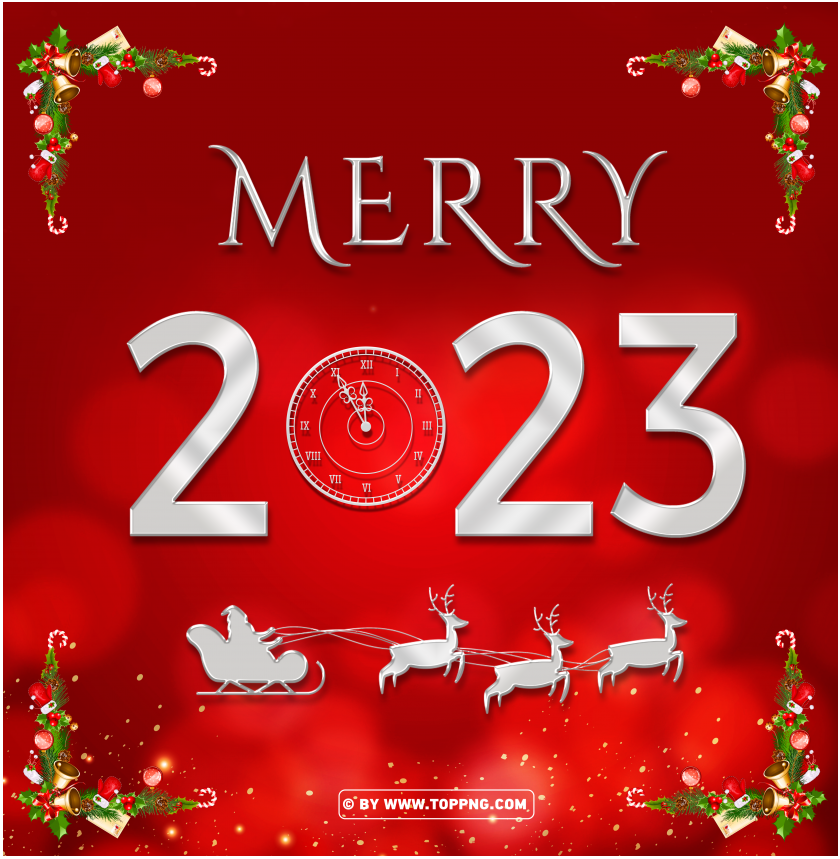 3d silver merry 2023 card eve clock background,Eve,Eve Clock,2023 Gold,3D 2023 Transparent,Happy 2023 PNG,Happy New Year 2023