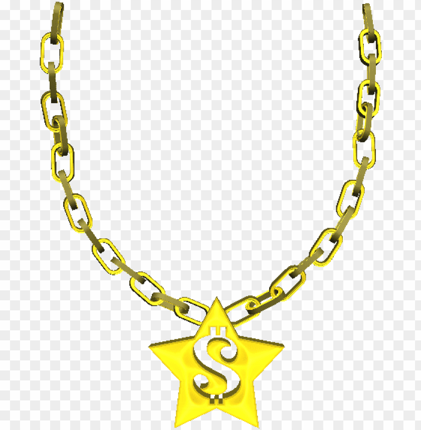 3d thug life yellow dollar chain PNG image with transparent background@toppng.com