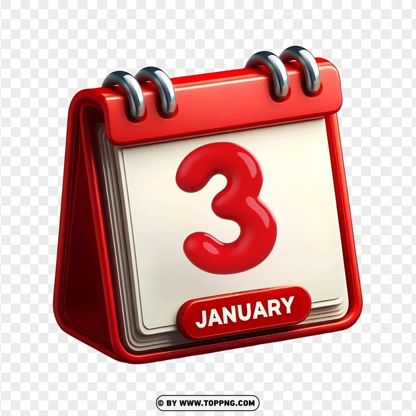 Calendar ,3rd January,2025