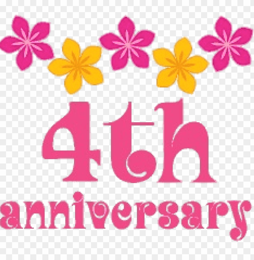 4th Anniversary Flowers Png Image With Transparent Background Toppng