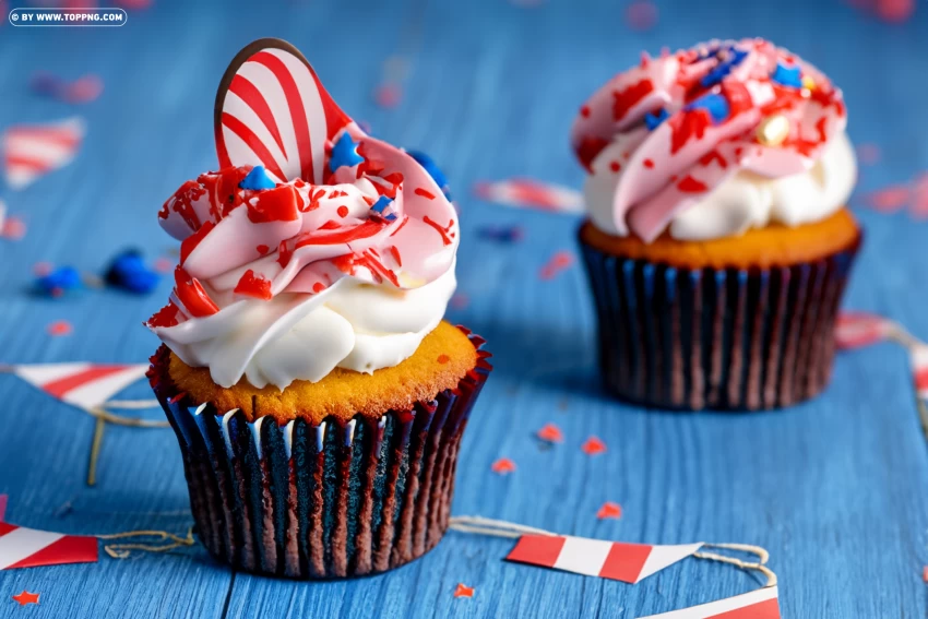4th Of July Cupcake Clipart