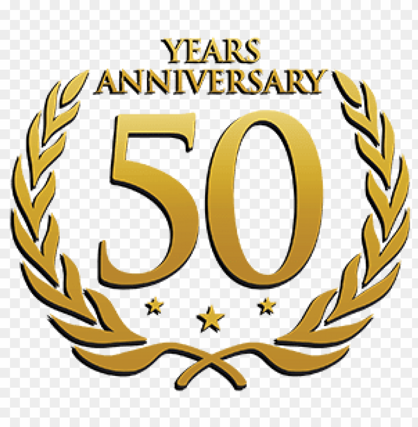 50 years anniversary PNG transparent with Clear Background ID 117725