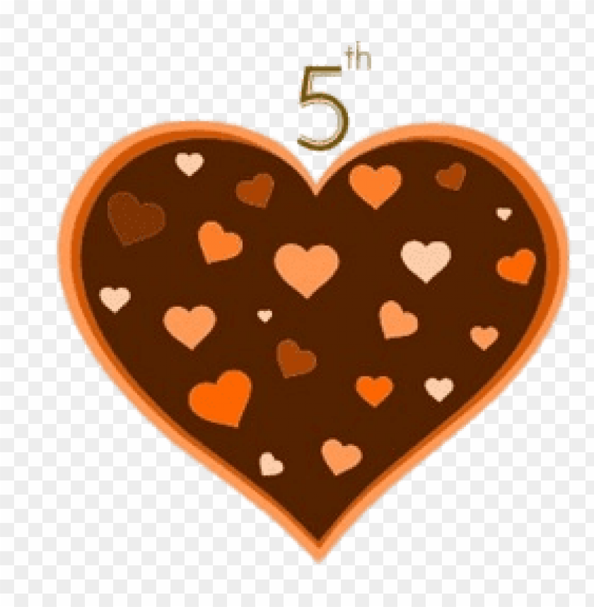 miscellaneous, wedding anniversaries, 5th anniversary chocolate heart, 