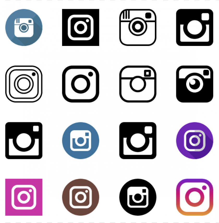  60 instagram icons vector free download - 471286