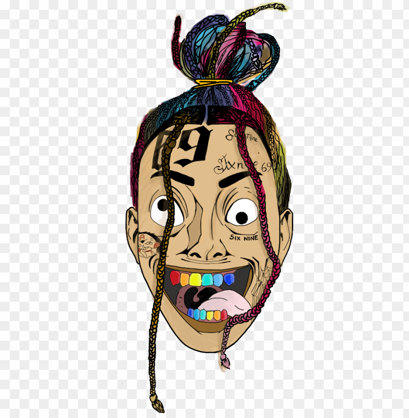 6ix9ine Color 69 Creepy Crazy Savage Gucci Gang Sixnine 6ix9ine Png Image With Transparent Background Toppng