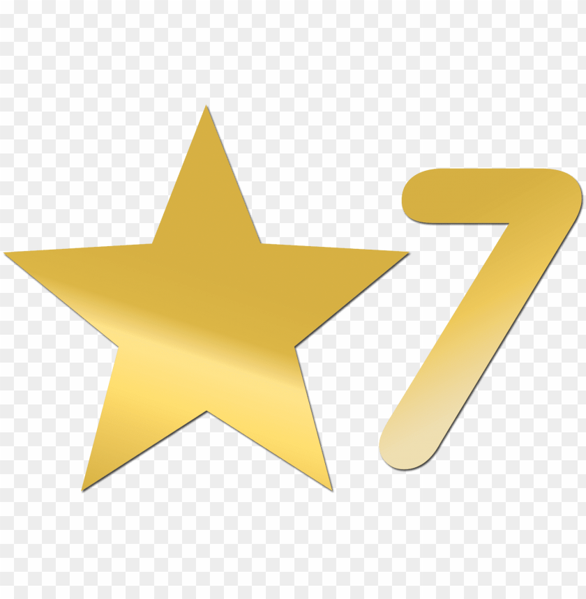Premium Vector | Star logo on letter 7 template star logo on 7 letter  initial star sign concept template