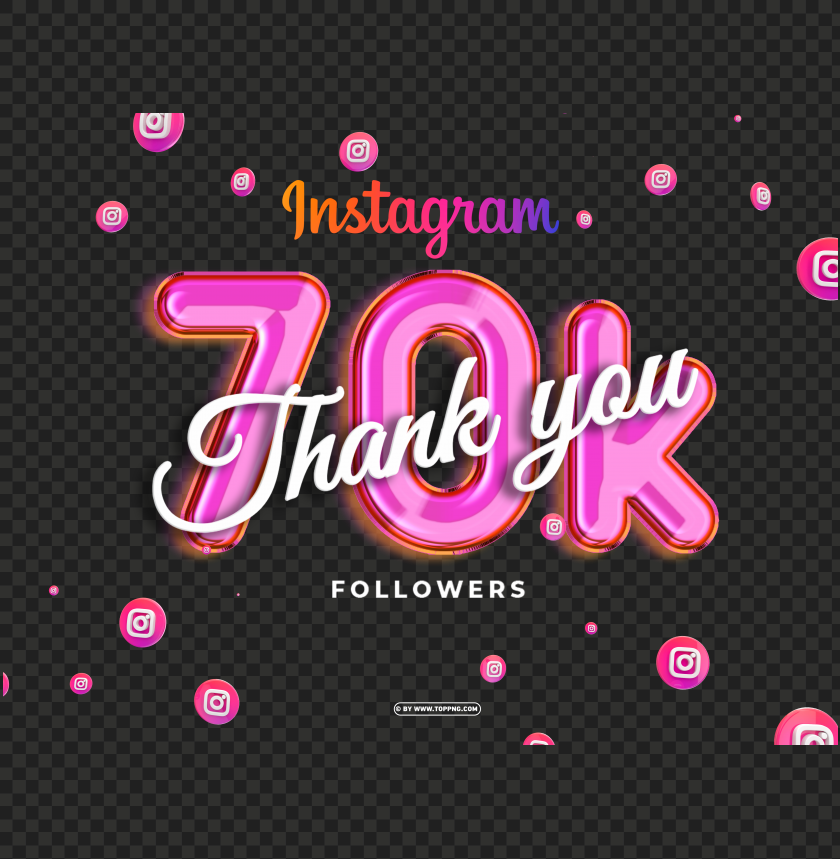 70k followers in instagram thank you transparent png, followers transparent png,followers png,Instagram follower png,followers,followers transparent png,followers png file