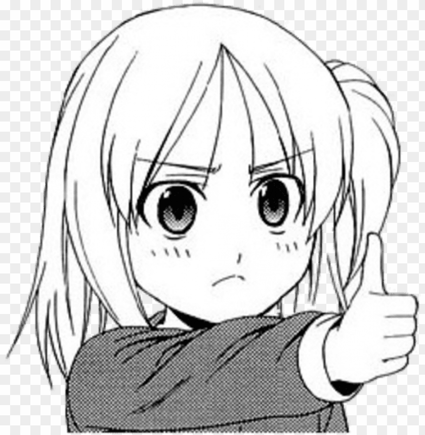 7639058 Thumbs Up Anime Meme Png Image With Transparent