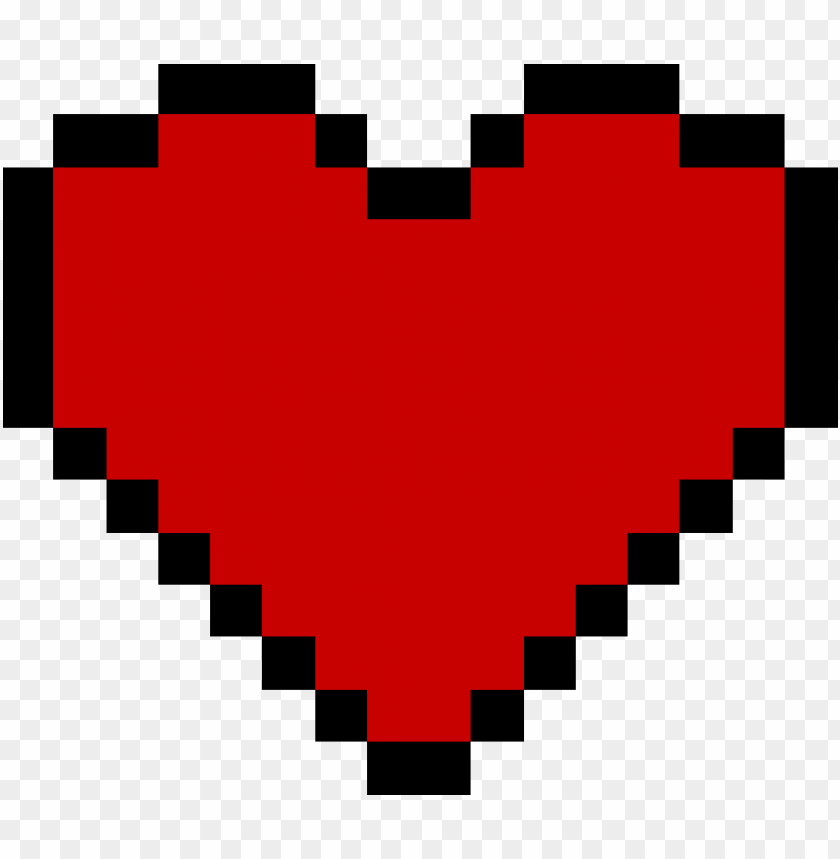 8 bit heart PNG transparent with Clear Background ID 267237