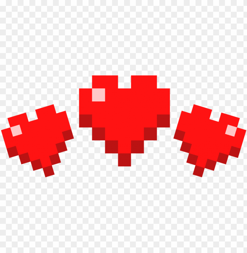 949 x 393 3 minecraft heart transparent PNG transparent with Clear Background ID 240265