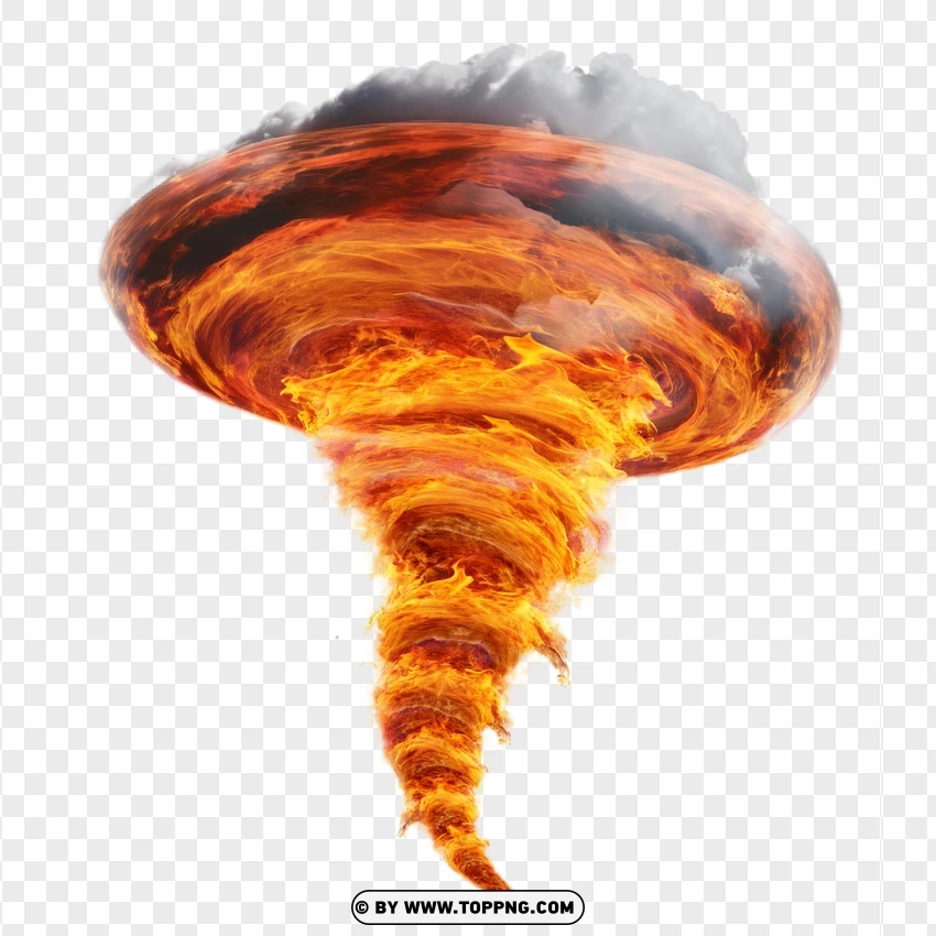 Firestorm Tornado Effect PNG Transparent Background