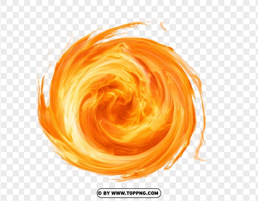 Rotating Fire Tornado Effect PNG Transparent Background