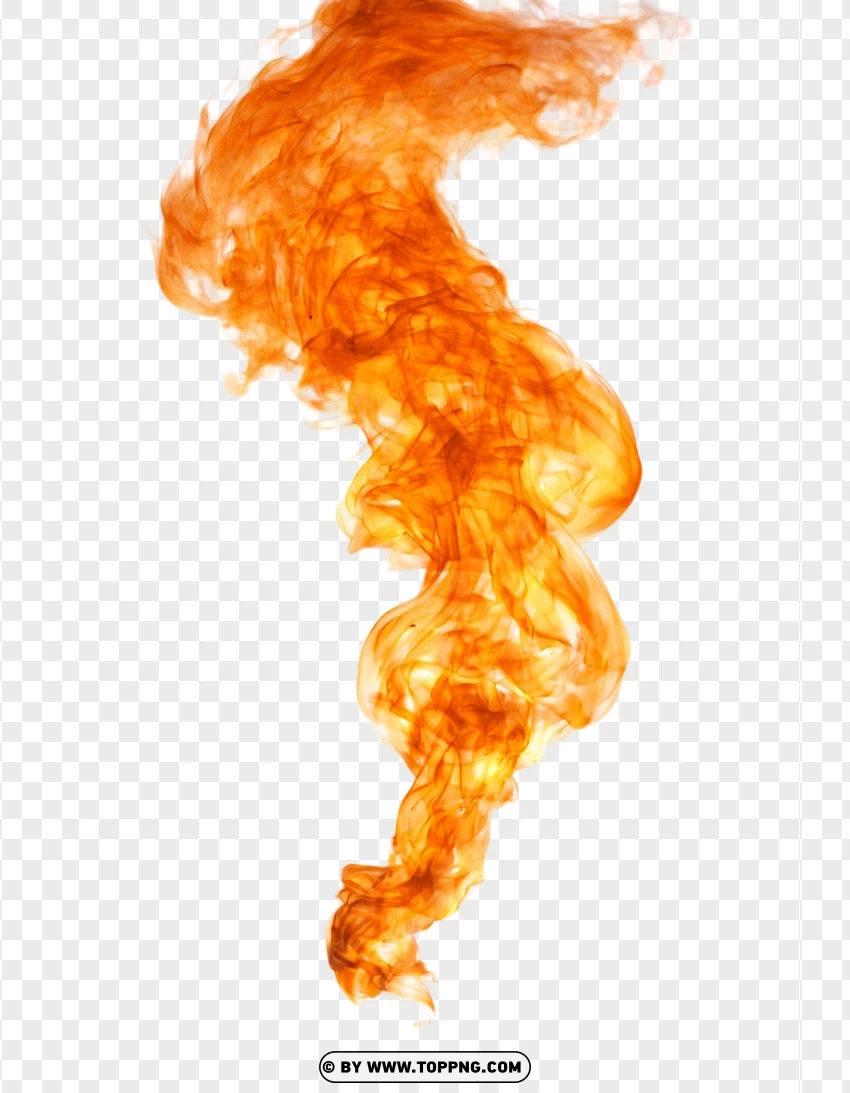 Swirling Flames Vortex PNG Transparent Background