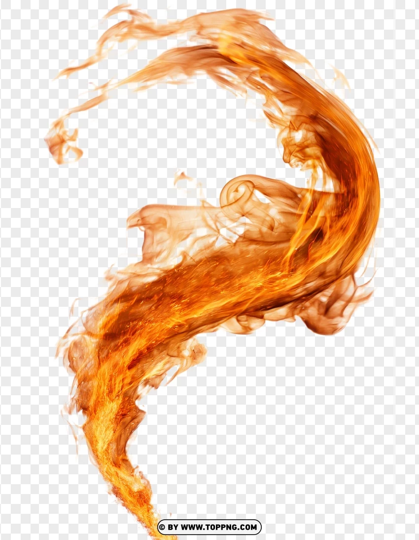 Fiery Spiral Explosion PNG Transparent Background