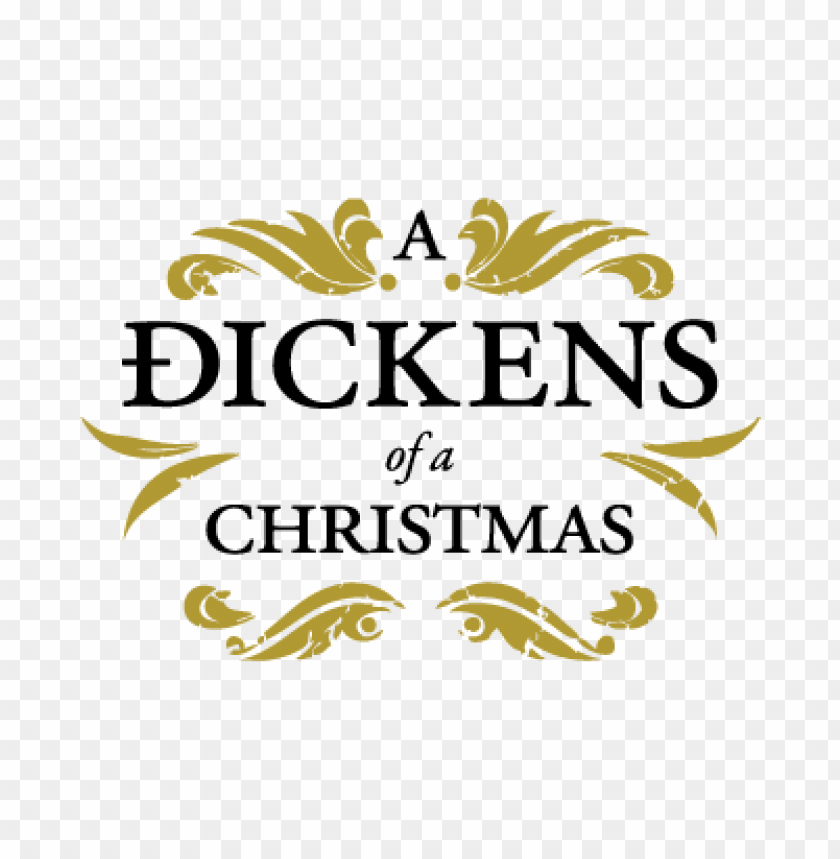  a dickens of a christmas vector logo download free - 462548