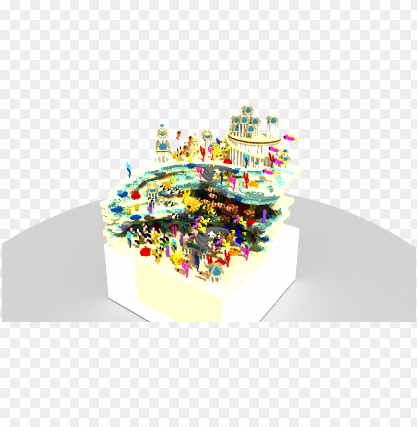 a few minecraft builds some are rendered birthday cake PNG transparent with Clear Background ID 357718