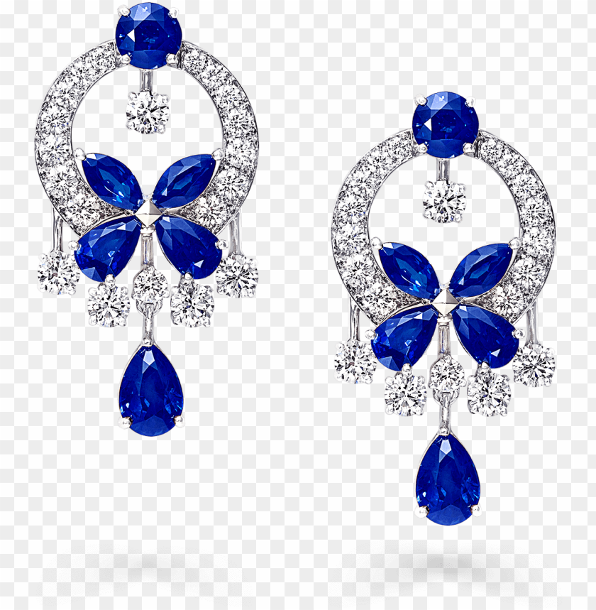 A Pair Of Graff Classic Butterfly Chandelier Earrings - تاج كل عروسه ...