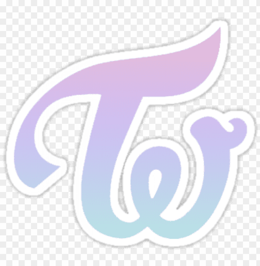 free PNG a pastel pink, purple and blue gradient version of - twice pastel logo PNG image with transparent background PNG images transparent