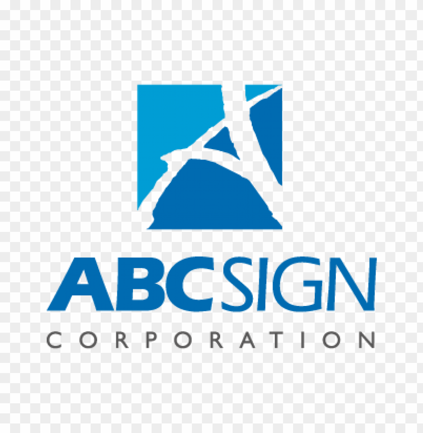  abc sign corporation vector logo free - 462320