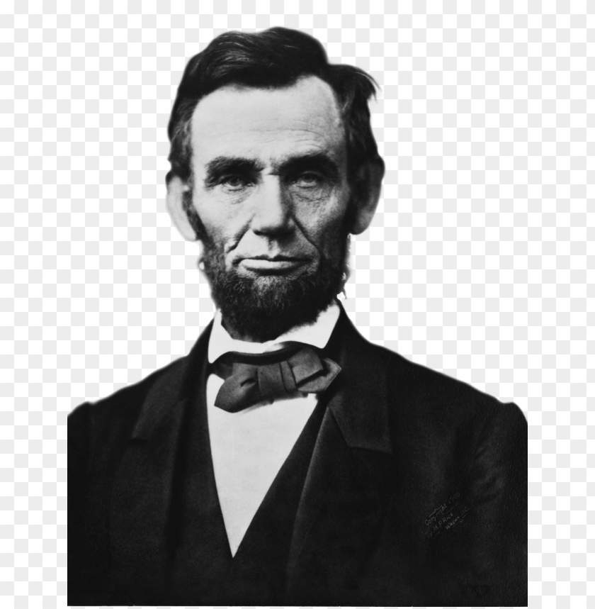Transparent background PNG image of abraham lincoln face - Image ID 69908