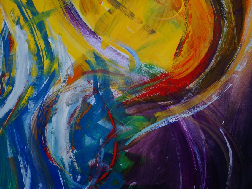 abstraction, colorful, paint, modern art