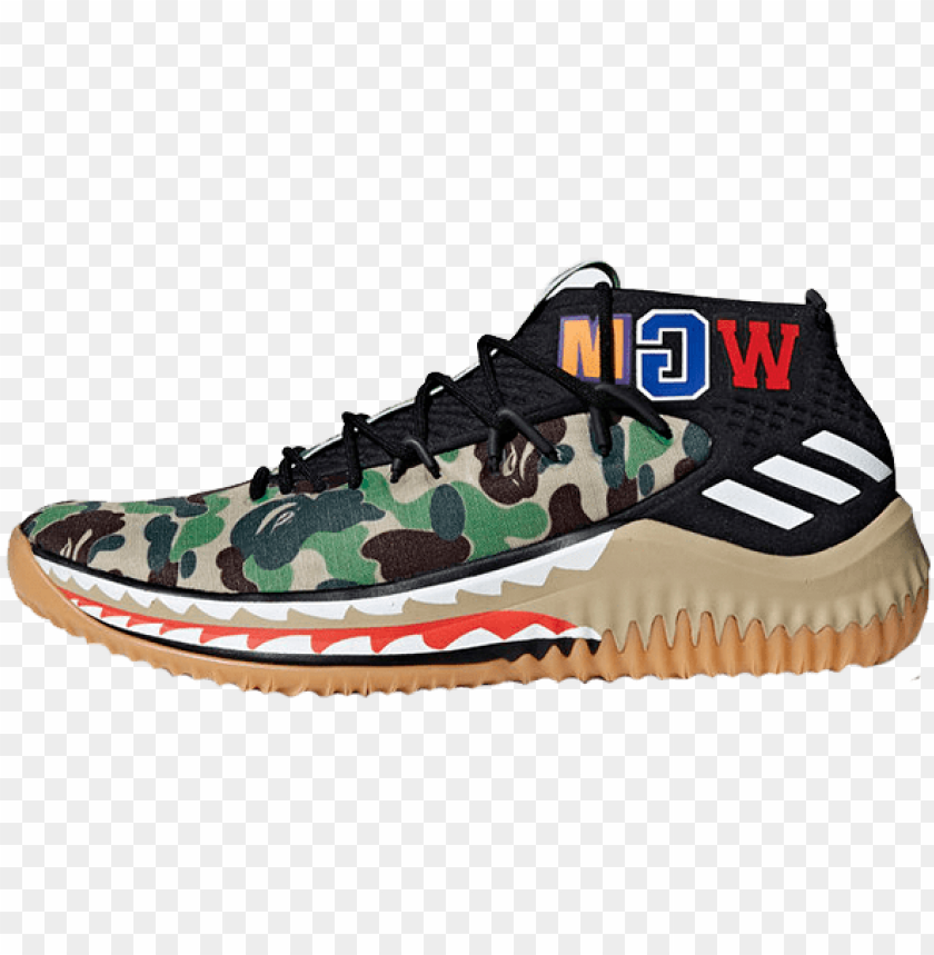 Adidas X Bape Mens Dame 4 Ap9974 Png Image With Transparent Background Toppng - free roblox bape template