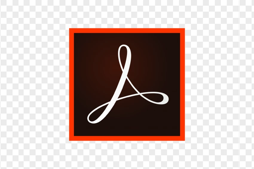 Adobe Acrobat Pdf Logo PNG Transparent Background