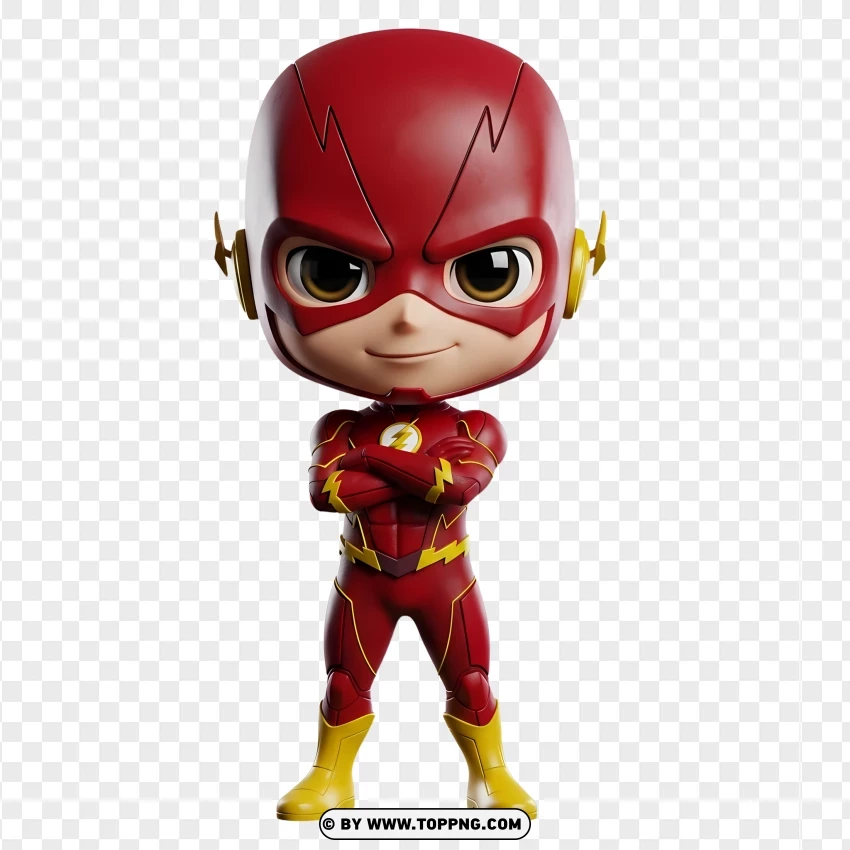 Adorable Flash Crossing Arms With Big Eyes PNG Transparent Background
