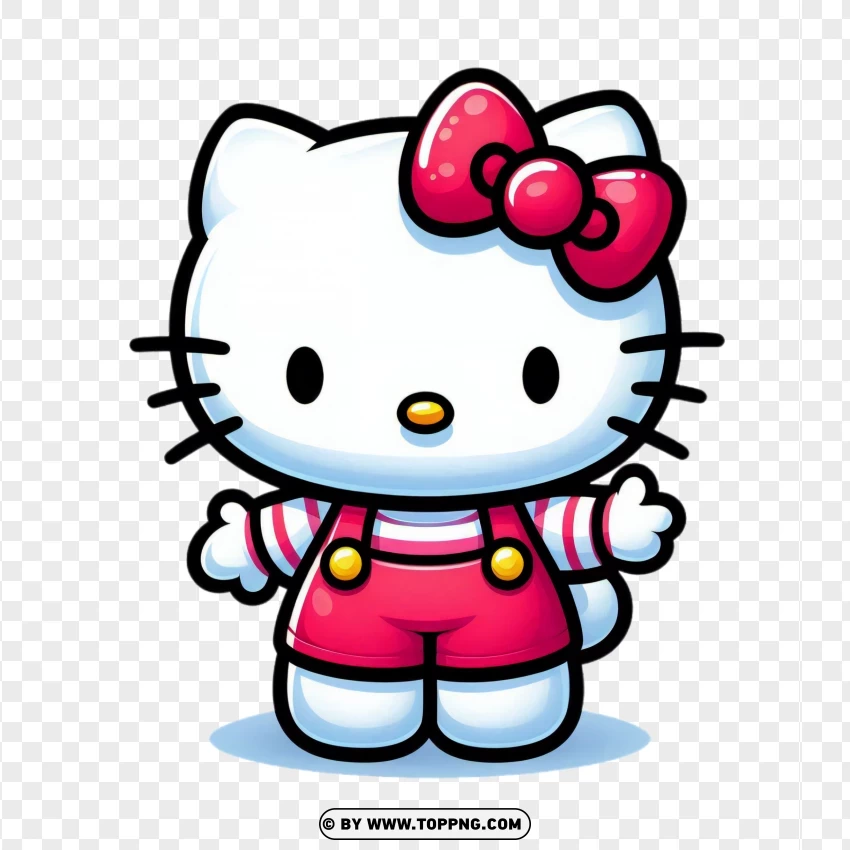 Adorable Kitty In Pink Outfit Photo PNG Transparent Background