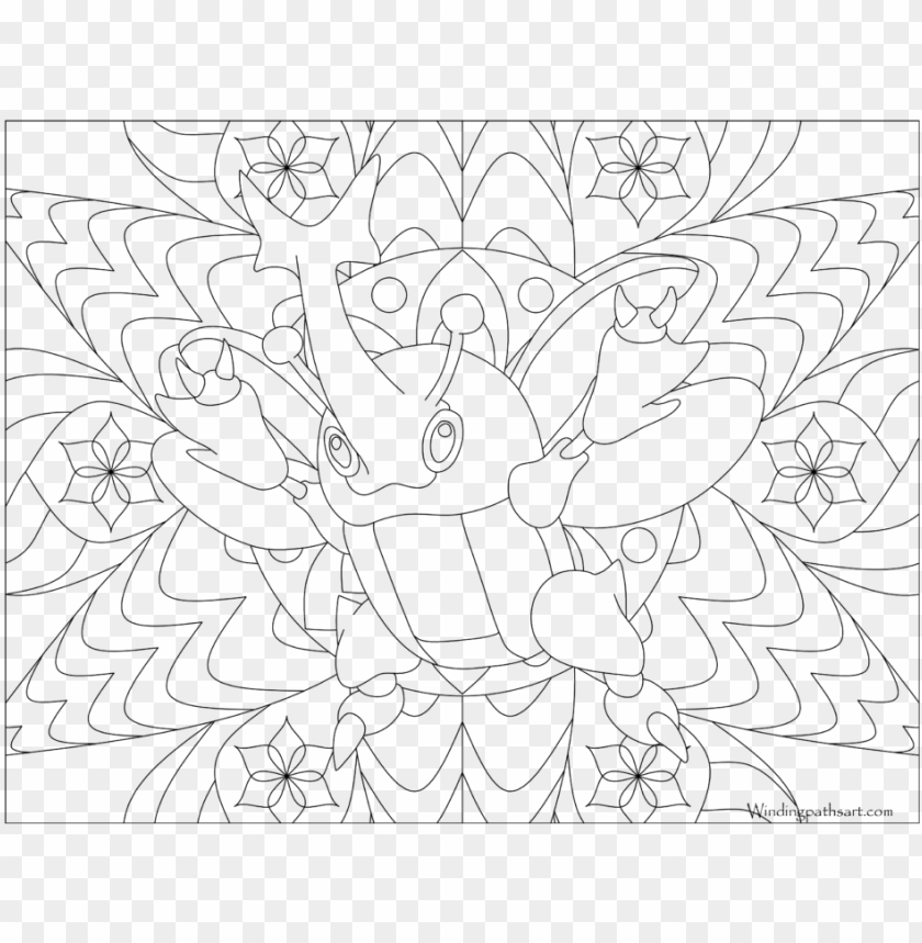 Download Adult Pokemon Coloring Page Heracross Coloring Book Png Image With Transparent Background Toppng