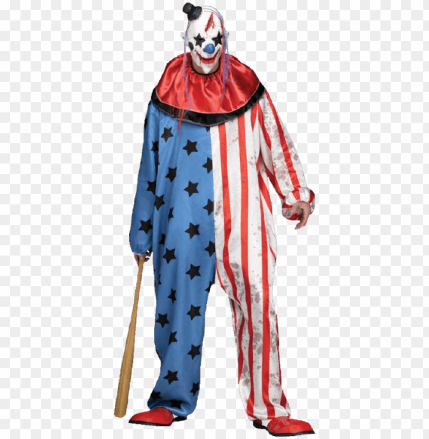 free PNG adult stars and stripes clown costume jokers masquerade - killer clown costume PNG image with transparent background PNG images transparent