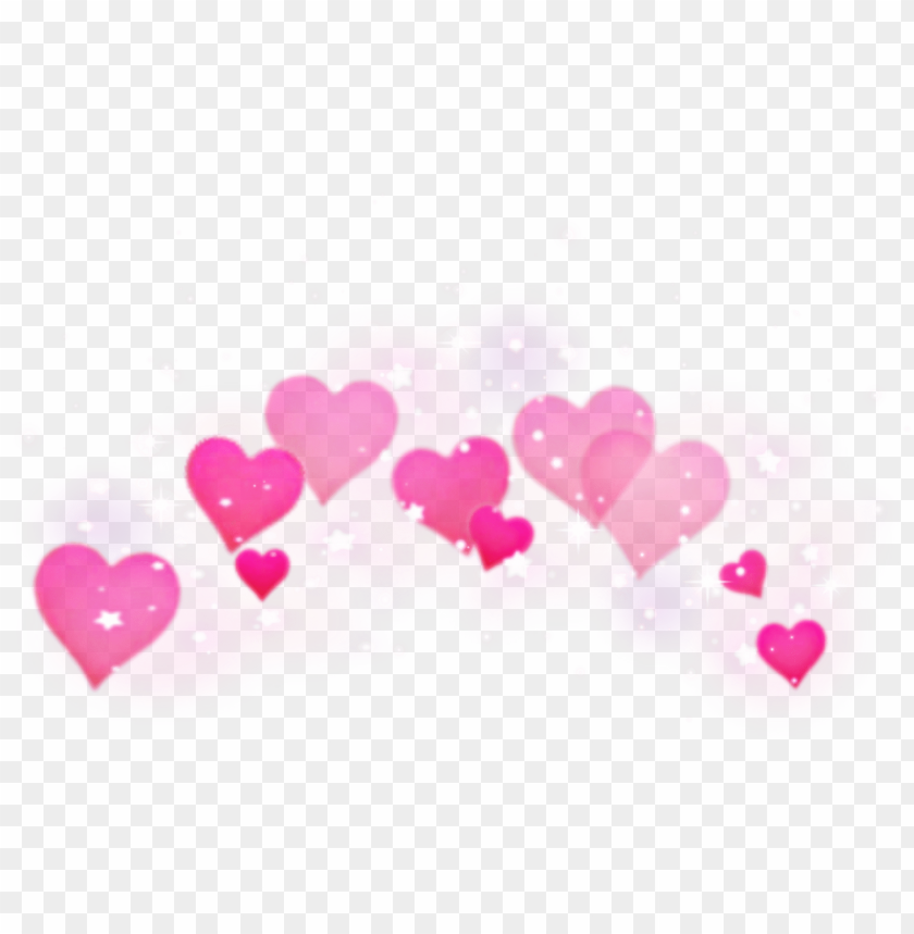 Aesthetic Kawaii Cute Snapchatfilter Girly Png Hearts - Overlay Hearts PNG Transparent With Clear Background ID 194689