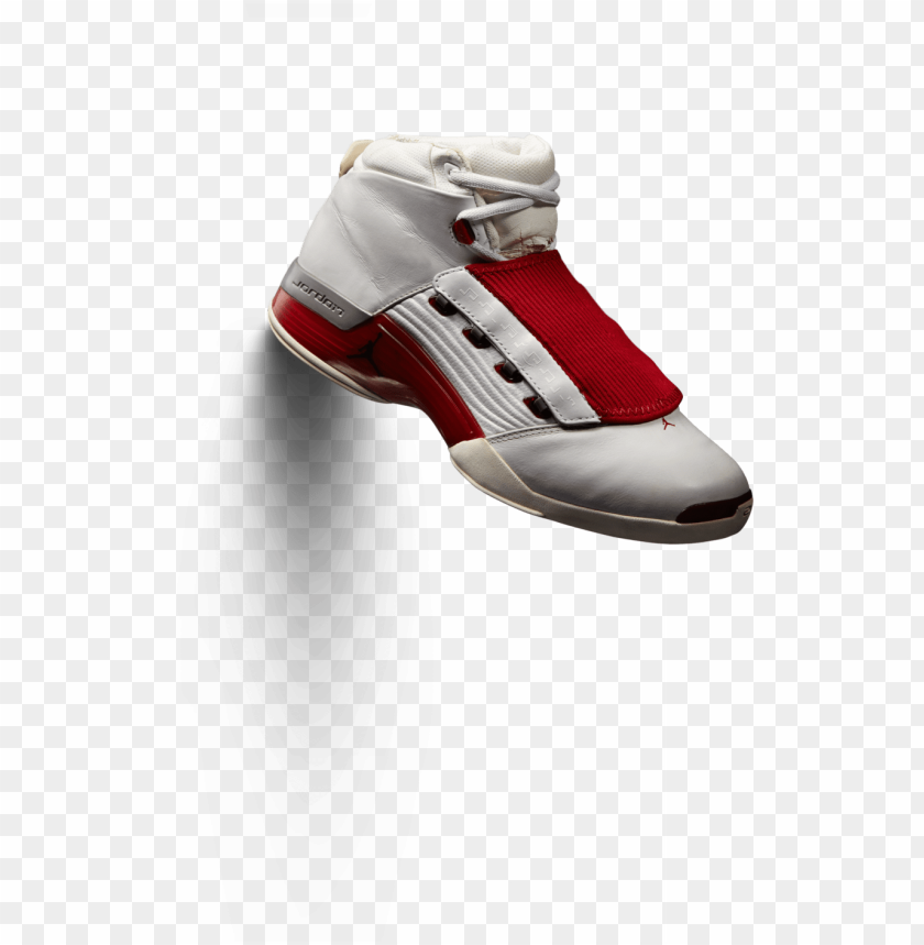 free PNG air jordan - red and white jordan 17 PNG image with transparent background PNG images transparent