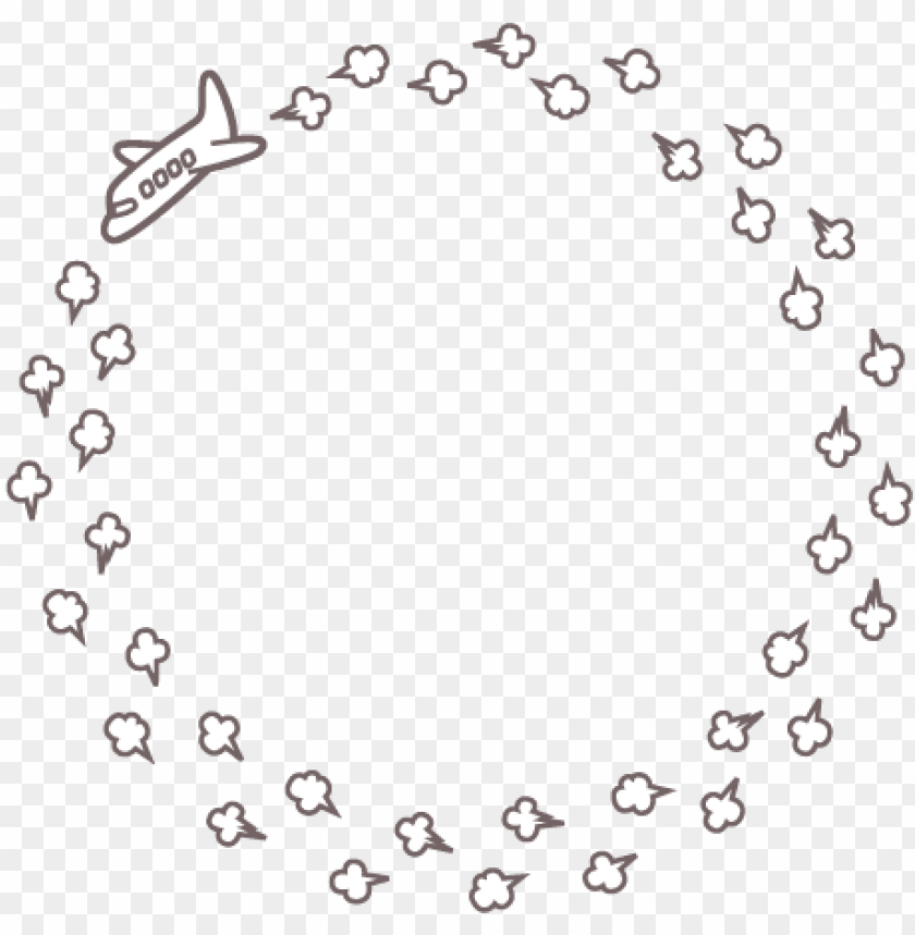 free PNG airplane - airplane circle frame desi PNG image with transparent background PNG images transparent