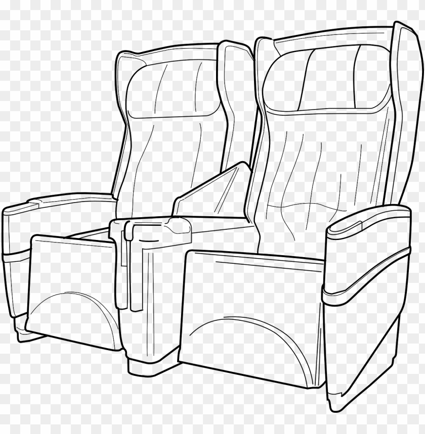 airplane seat PNG transparent with Clear Background ID 87994