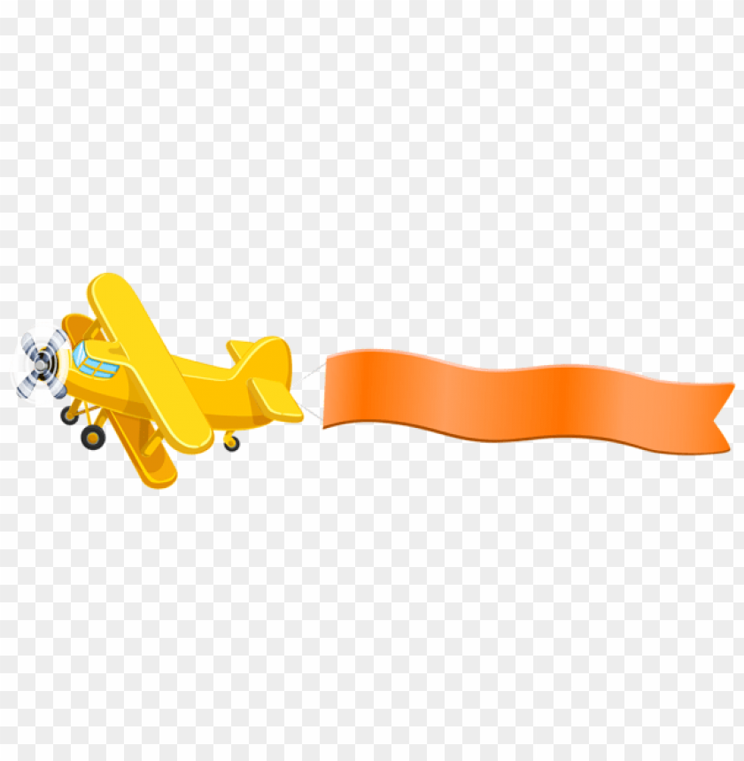 Airplane With Banner Clipart Png Photo - 53945