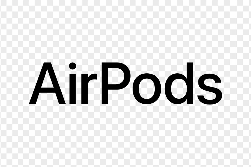 Apple Airpods Wireless Logo PNG Transparent Background