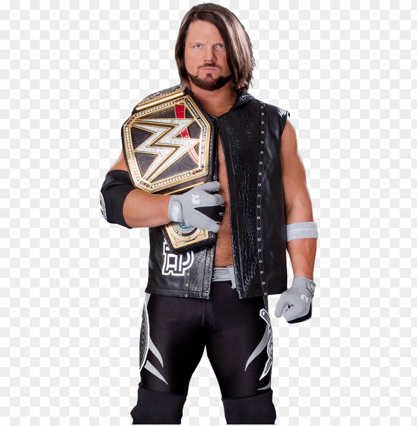 Aj Styles Wwe Champion By Nib - A.j. Styles PNG Transparent With Clear Background ID 443047