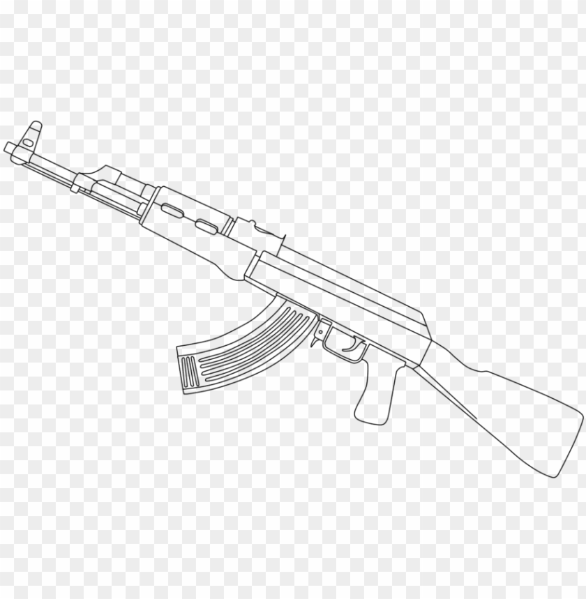 ak 47 drawing png ak 47 white PNG transparent with Clear Background ID 193068