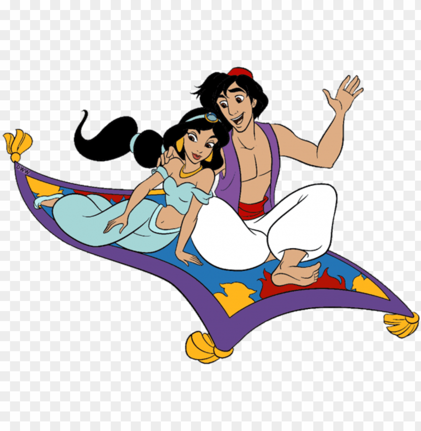 Aladdin Aladdin E Jasmine 3 Png - Aladdin And Jasmine PNG Transparent With Clear Background ID 195118
